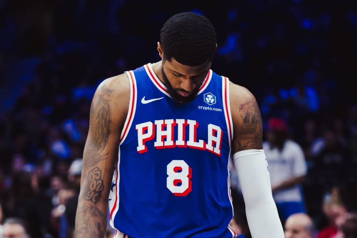 Paul George, alero de los Philadelphia 76ers, fue sancionado por dopaje. Foto: @ygtrece en Instagram.