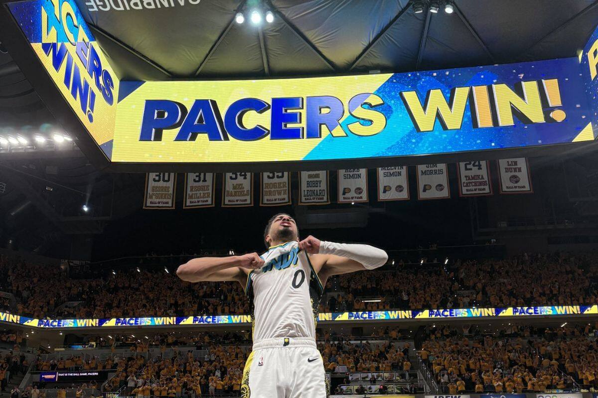 Alegría en Indiana por el triunfo de los Pacers.