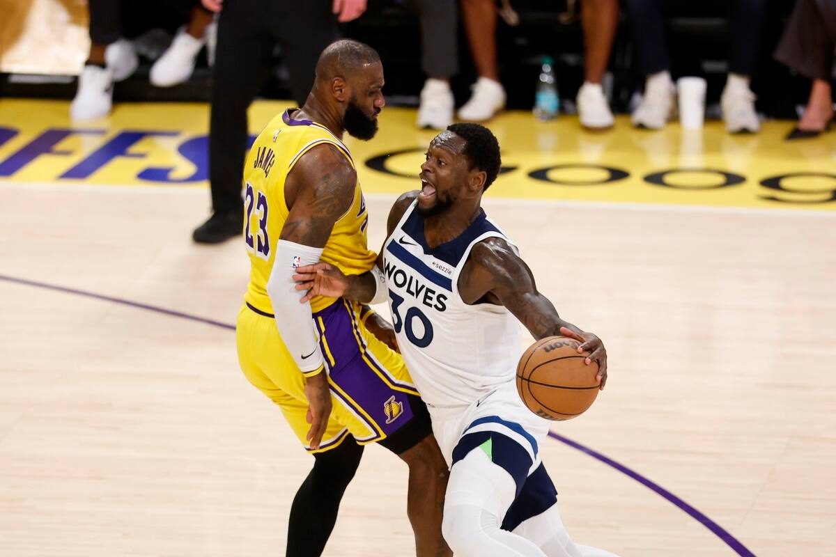 NBA, LeBron James de Los Angeles Lakers vs Minnesota Timberwolves. EFE