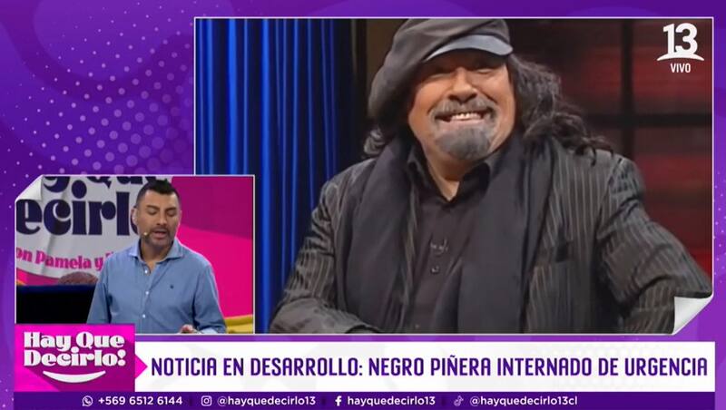 estaría internado en una clínica. Créditos: Pantallazo Canal 13