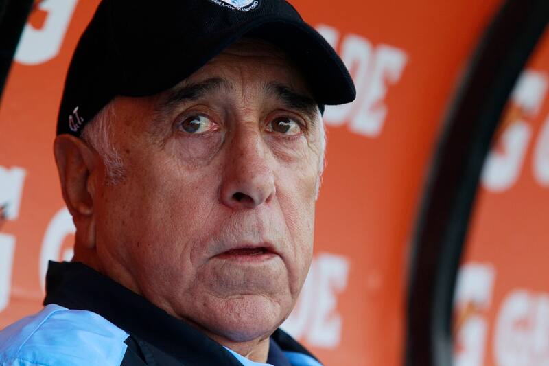 El entrenador uruguayo se encuentra internado tras sufrir un paro respiratorio.
Marcelo Hernandez/Photosporti