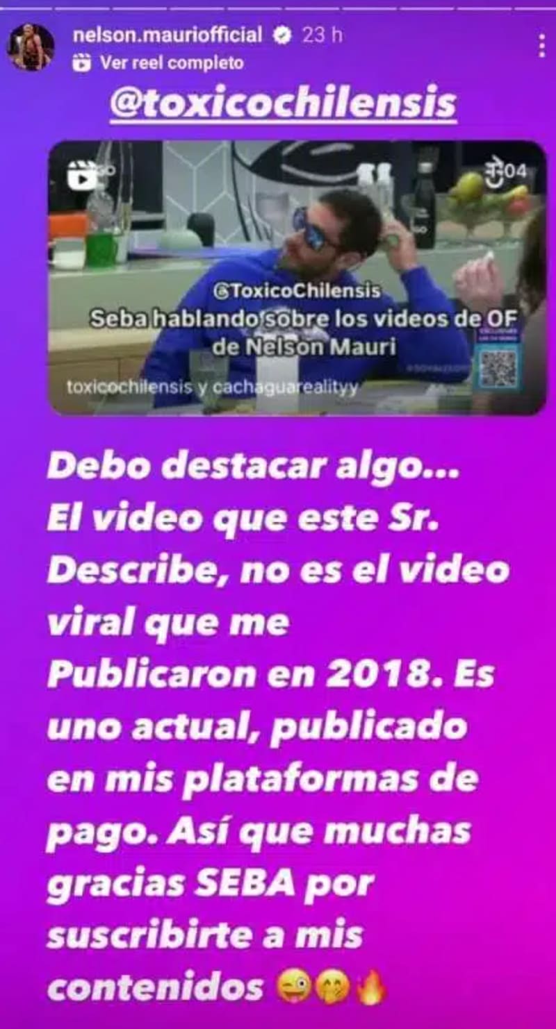 Nelson Mauri respondió con todo a Sebastián Ramírez.