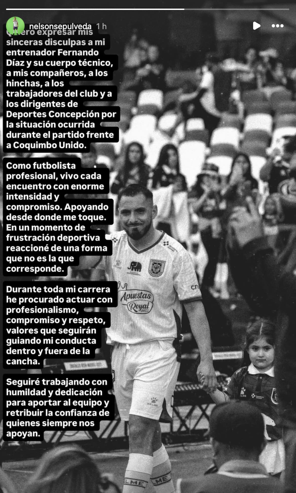 El futbolista pidió disculpas.