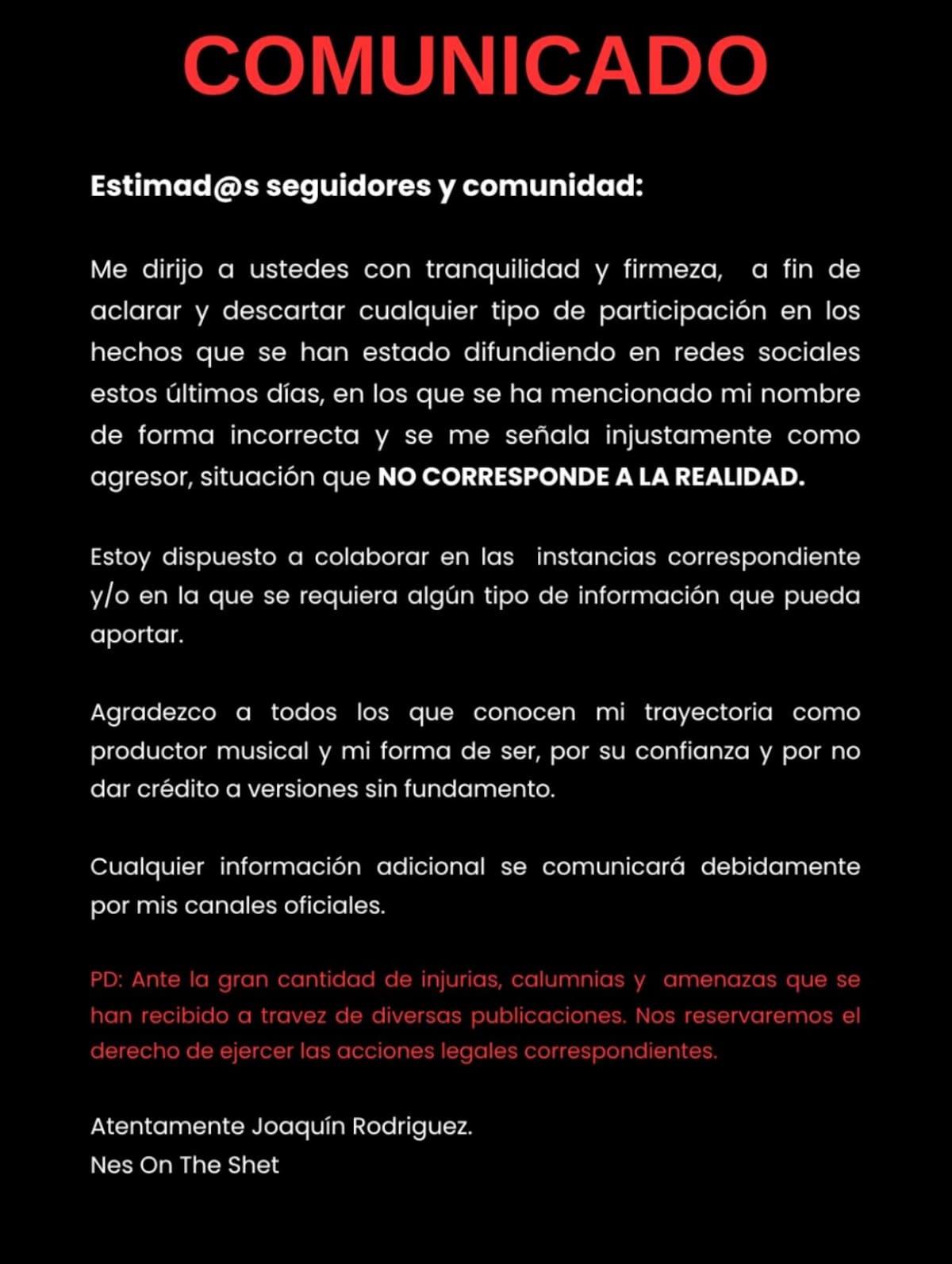 expareja de Fran Maira alzó la voz tras acusaciones de violencia.