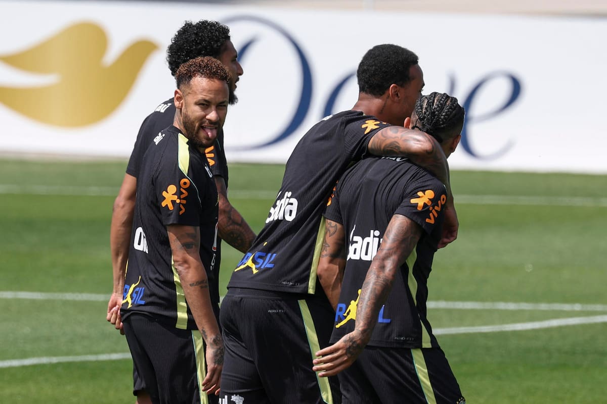 El delantero volvió a los entrenamientos con Brasil. Foto: Agencia EFE.