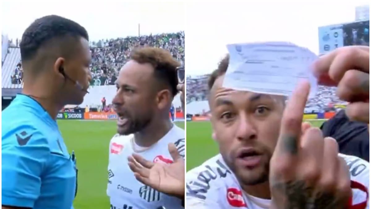 VIDEO | Neymar se vuelve loco en Brasil y vive su momento más furioso tras increíble error arbitral