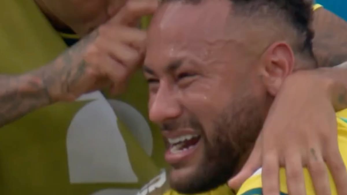 VIDEO | Se despide de los Mundiales: Neymar rompe en llanto tras quedar eliminado ante Noruega