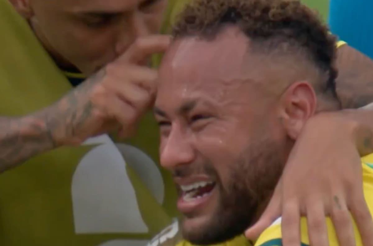 VIDEO | Se despide de los Mundiales: Neymar rompe en llanto tras quedar eliminado ante Noruega