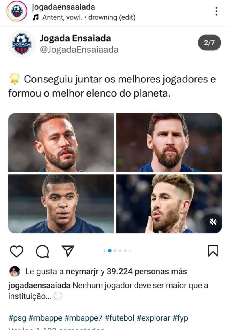 El "like" de Neymar que destroza a Mbappé