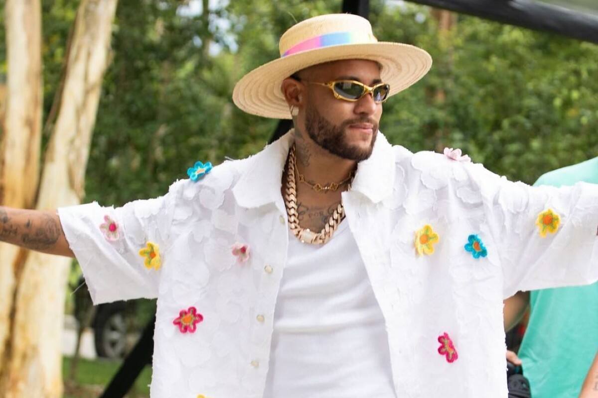 Neymar, en la celebración por su cumpleaños.