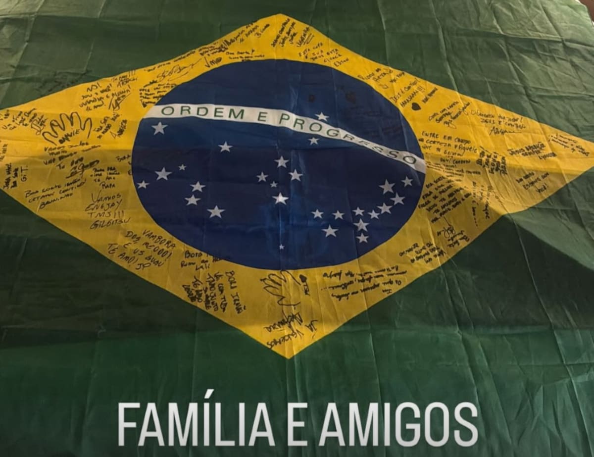 El apoyo que recibió el brasileño.