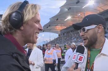 Neymar visitó el Gran Premio Baréin de F1 y recordó a Lionel Messi: “Ojalá volvamos a jugar”