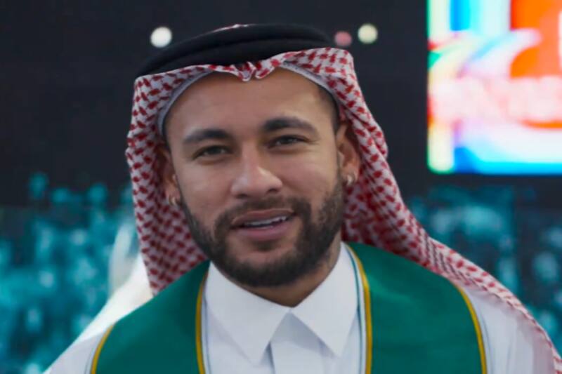 Neymar apoyó la candidatura de Arabia Saudita para la Copa del Mundo 2034.