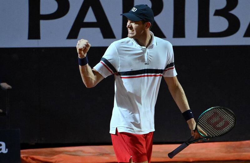 El tenista nacional se instaló en la final del Masters 1000 de Roma. Foto: EFE.