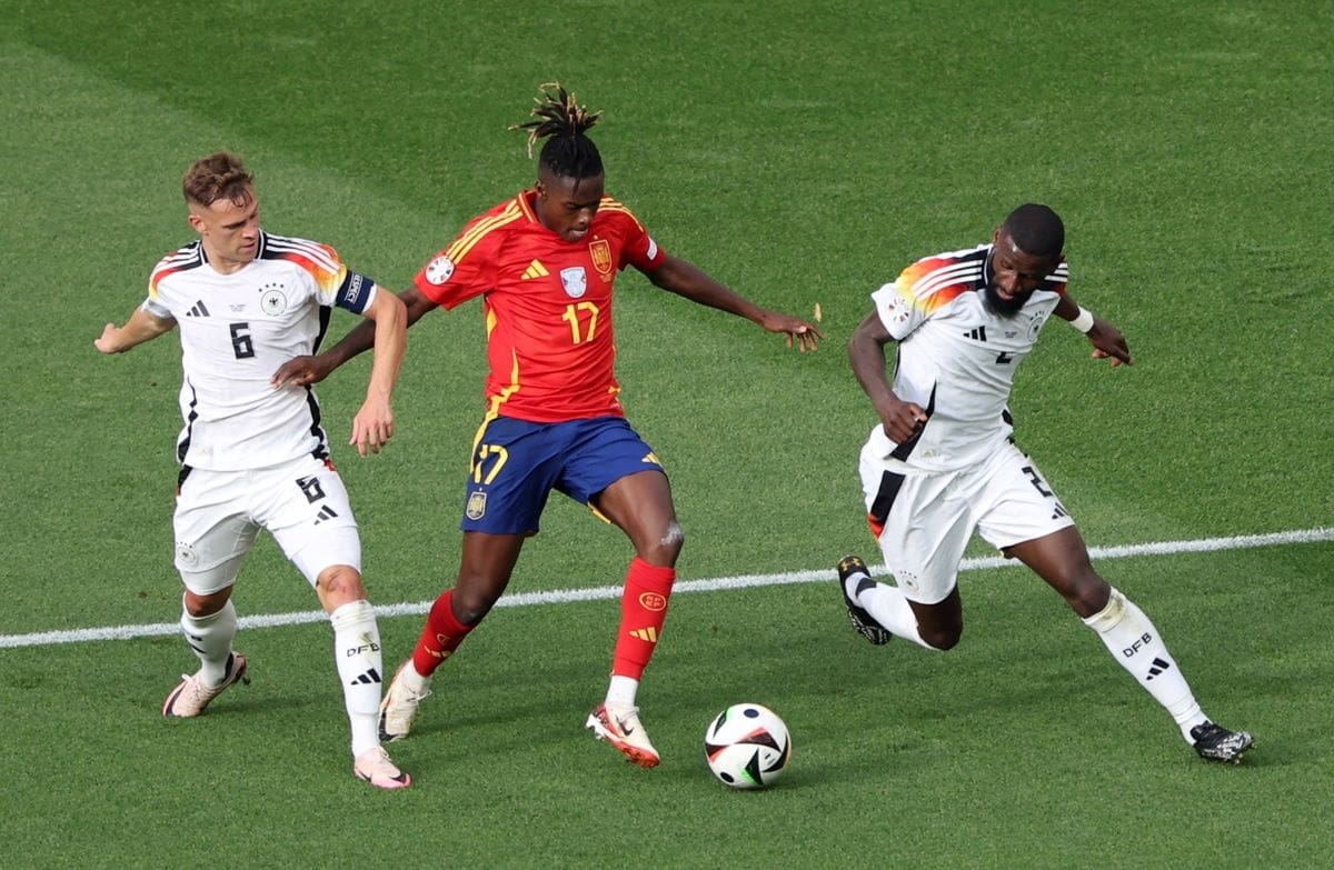 Nico williams fue una de las principales figuras de España en la Eurocopa. Foto: EFE