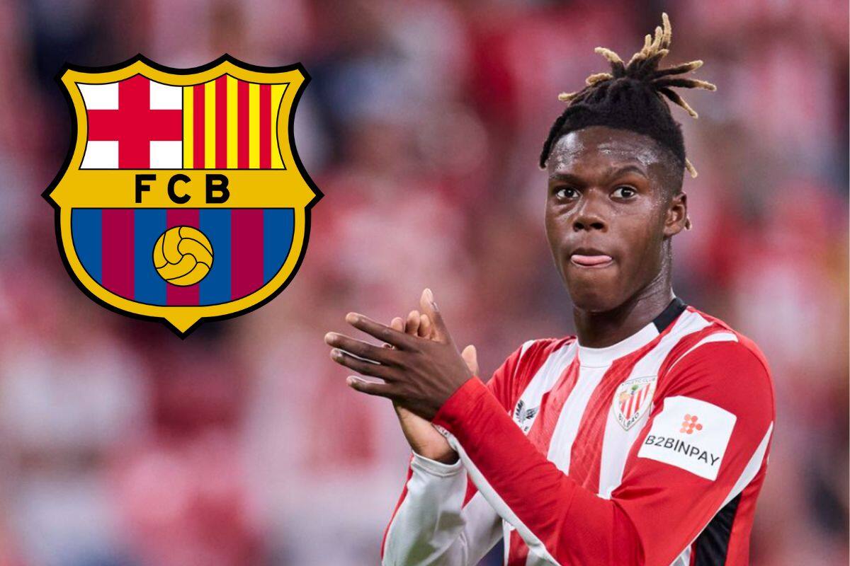 Nico Williams conformaría un ataque de temer junto a Lamine Yamal en Barcelona.