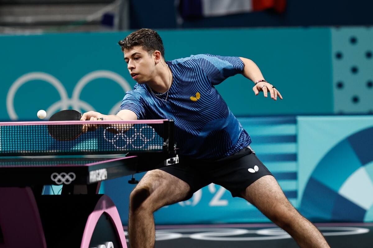 Nicolás Burgos no pudo en su debut en París 2024. Foto: Sebastián Miranda/COCH.