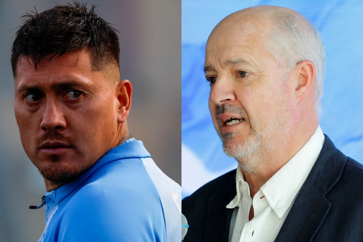 El delantero explotó contra Cruzados.