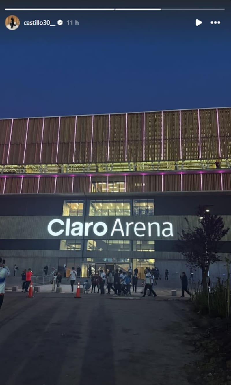 estuvo presente en el triunfo de la UC sobre Ñublense en el remozado Claro Arena. Foto: captura Instagram.