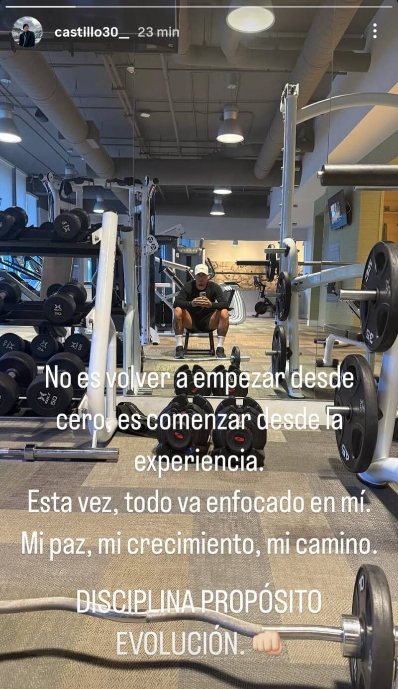El ariete dejó una potente reflexión en redes sociales. Instagram Nicolás Castillo