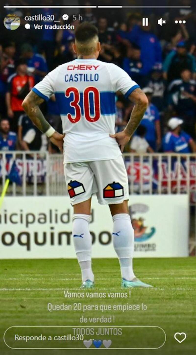 Nicolás Castillo compartió sus sensaciones en Instagram