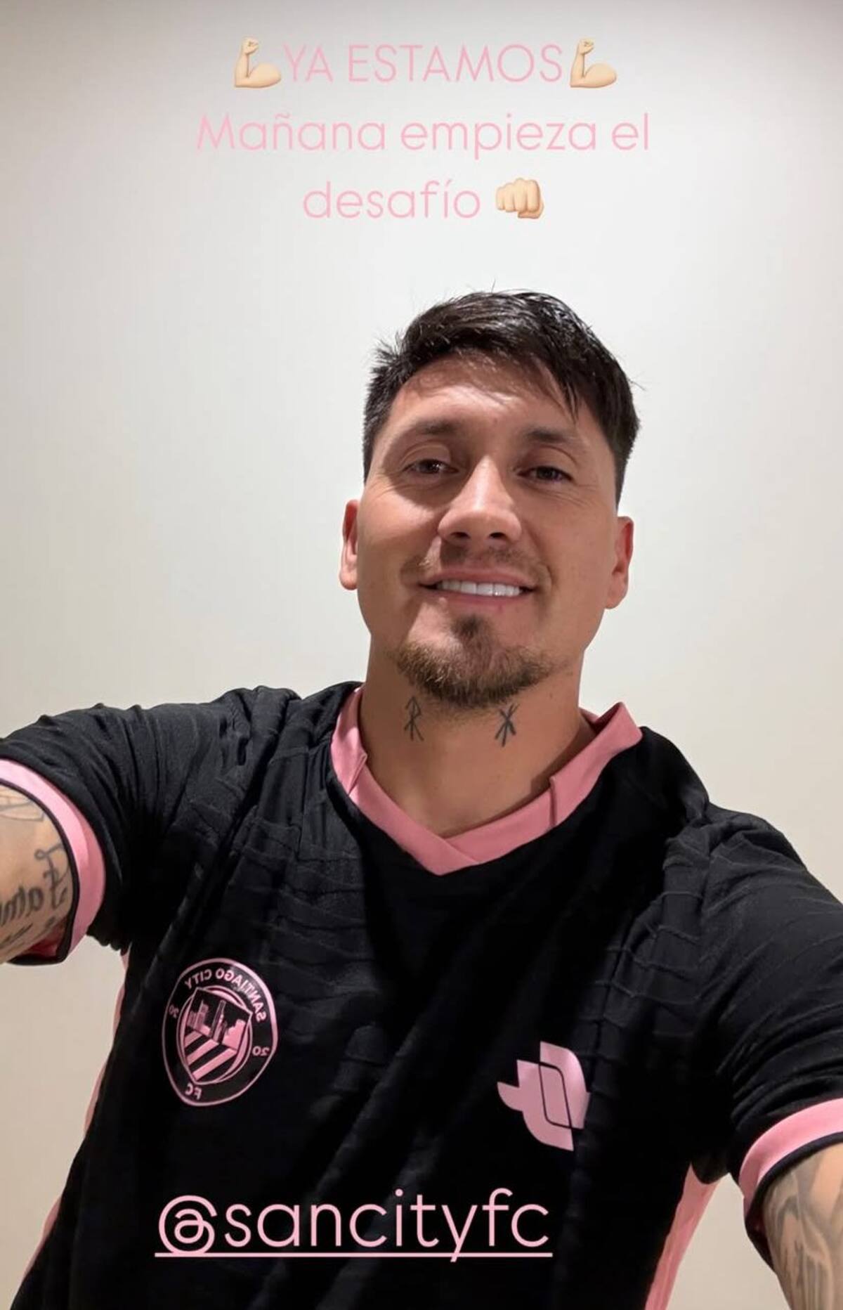 El delantero tiene todo listo en Santiago City.