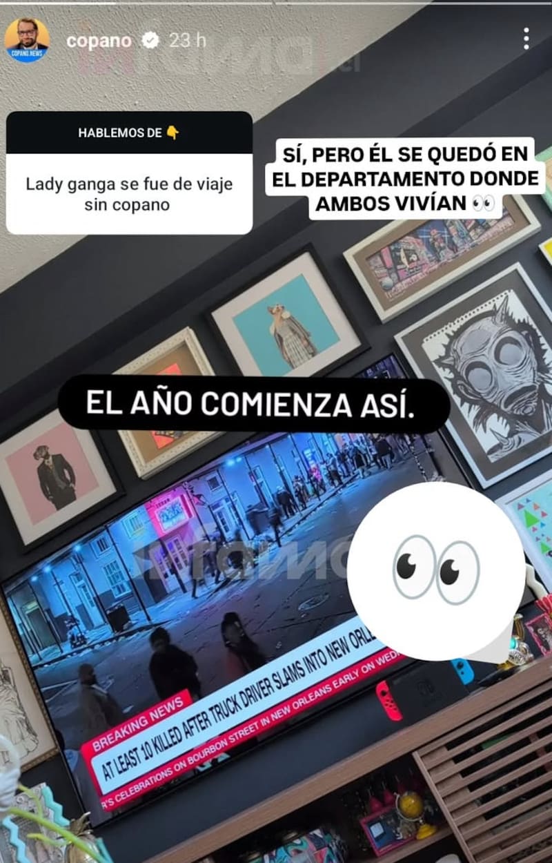 habría vuelto a la casa que compartía con Lady Ganga.