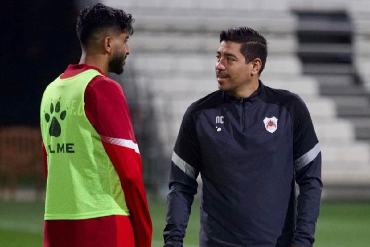 Nicolás Córdova en su etapa en el fútbol de Qatar. (Foto: @nicolascordovasc)