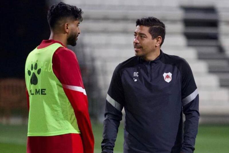 Nicolás Córdova en su etapa en el fútbol de Qatar. (Foto: @nicolascordovasc)