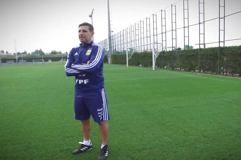 Nicolás Diez, en sus tiempos como entrenador de la Selección Sub 20 argentina. Foto: AFA.