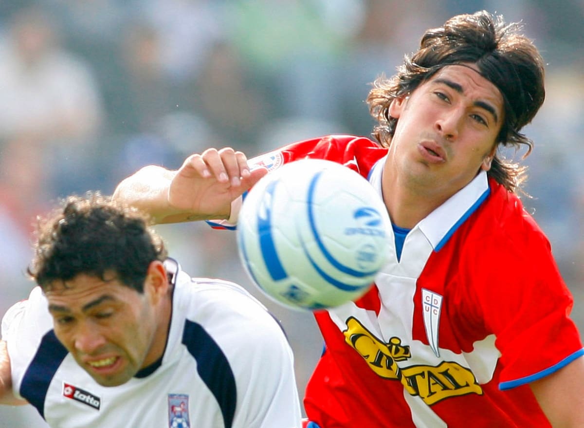 . El argentino en su época en la UC. Foto: Old Photosport.