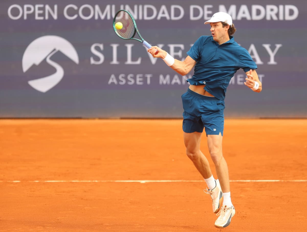 EL chileno en el Challenger de madrid. Foto: Prensa Nico Jarry