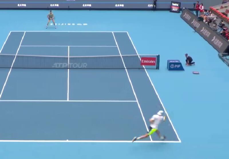 hizo uno de los puntos de la jornada en el ATP 500 de Beijing.
