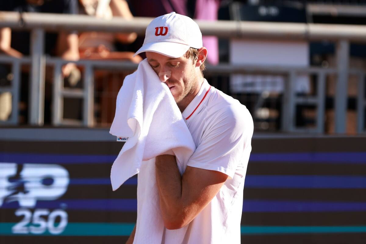 no pudo en su debut en el Chile Open. Foto: Agencia Aton.