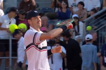 VIDEO | La derecha imparable de Nico Jarry para cerrar su paso a los cuartos de final del Masters 1000 de Roma