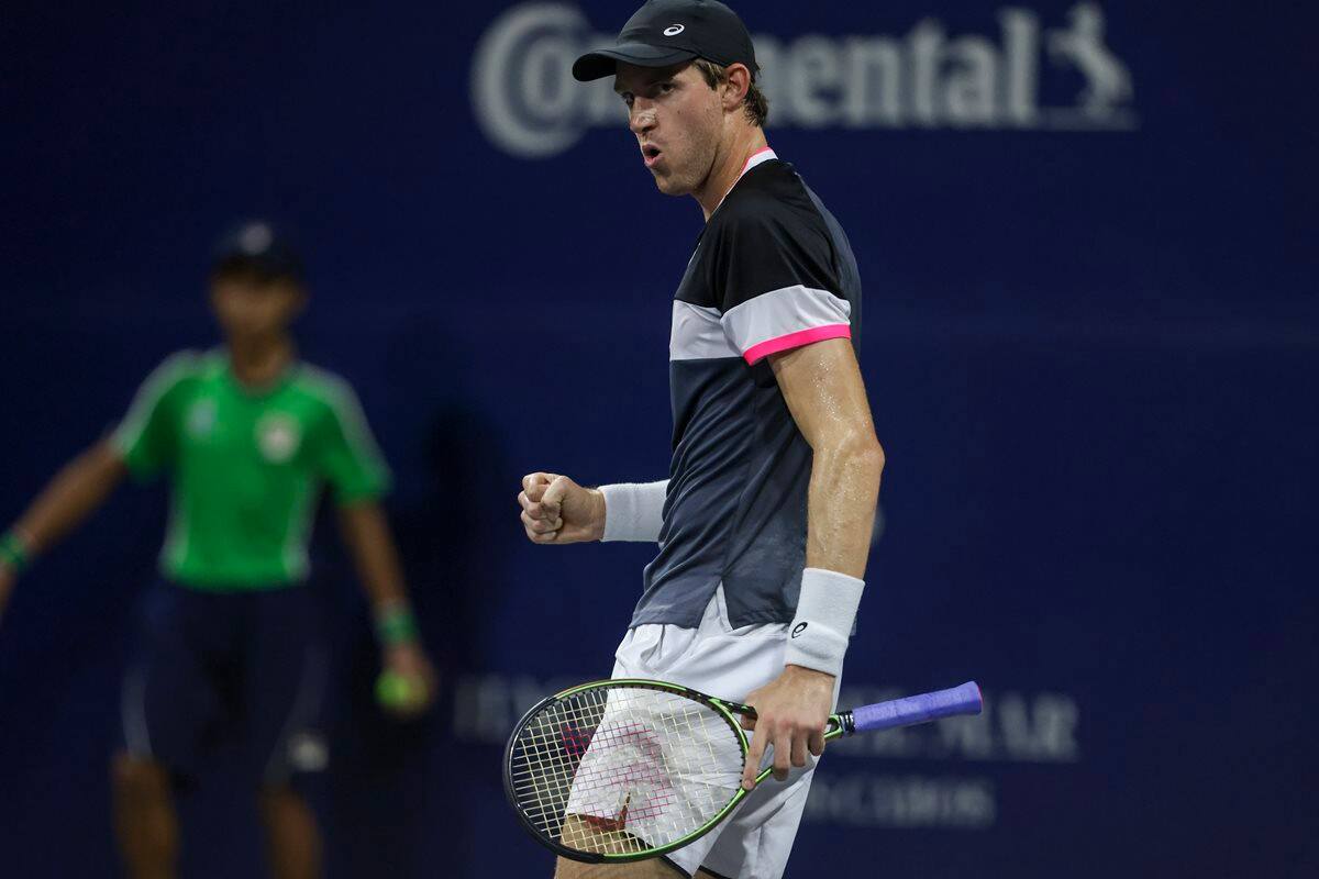 jugando en el ATP de Los Cabos, México (Foto: ATP Los Cabos)