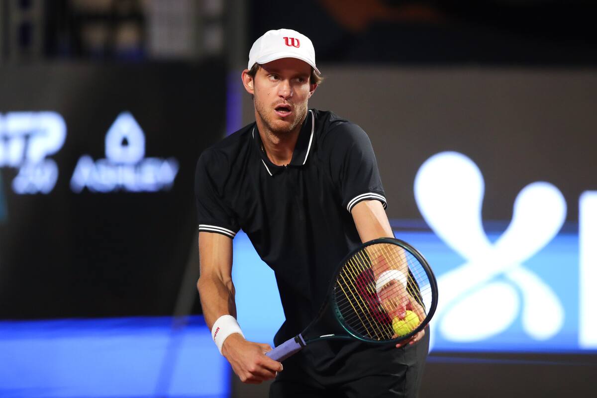 El chileno versus Dino Prizmic por el ATP 250 Santiago 2026. Foto: Agencia Aton.