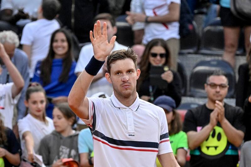Nicolás Jarry en el Masters 1000 de Roma. EFE