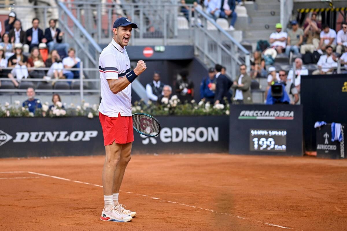 El chileno se ganó un simpático apodo luego de un espectacular punto. Foto: EFE