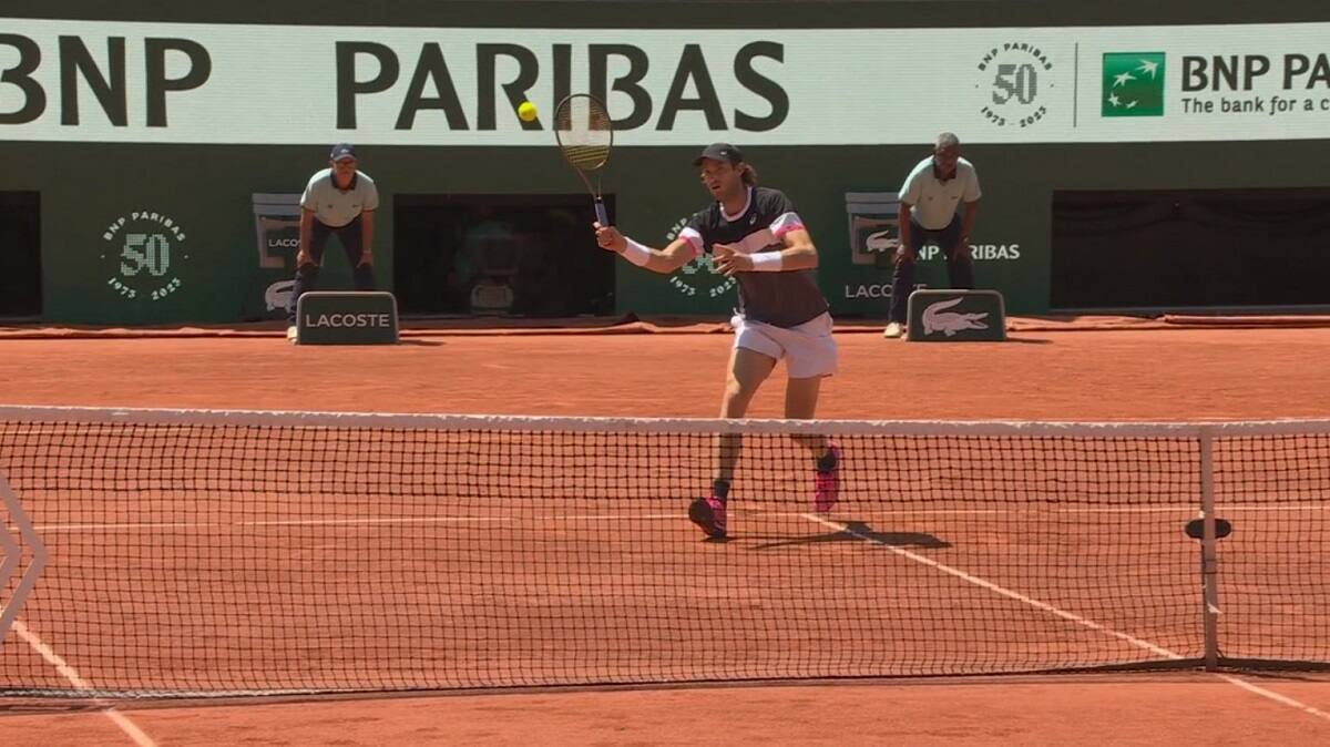 enfrentó a Casper Ruud en Roland Garros