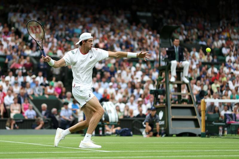 La raqueta número 1 de Chile dio dura batalla en la cancha central de Wimbledon al número 1 del mundo, Carlos Alcaraz.
