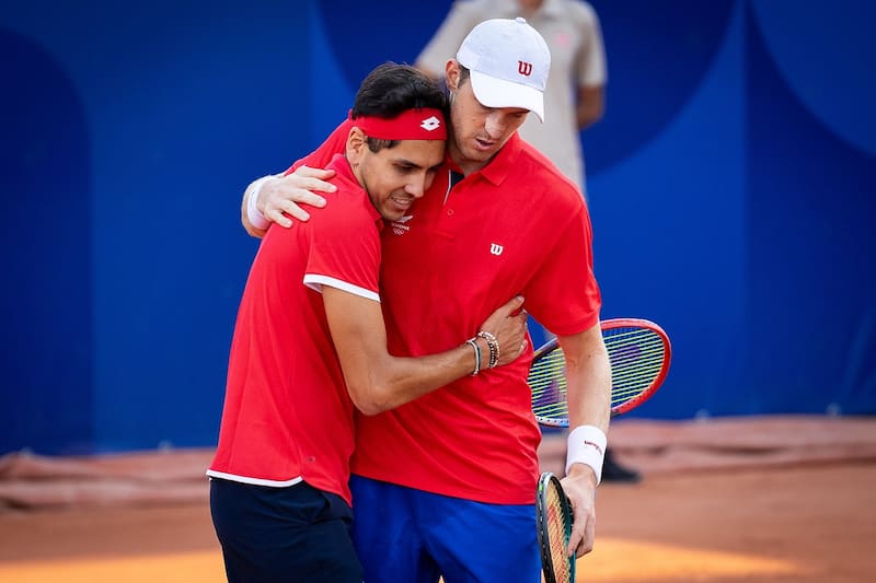 los únicos chilenos que han estado en la Laver Cup. Foto: Team Chile