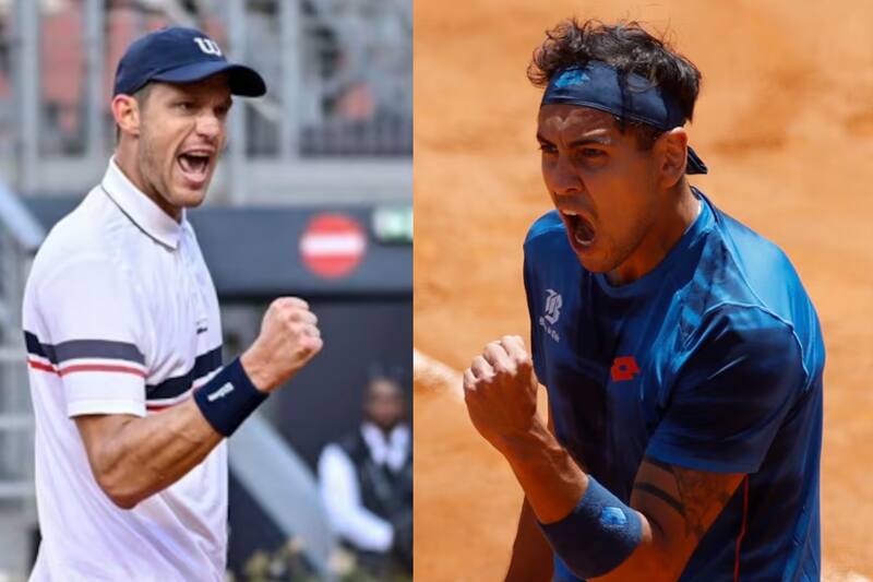 Nicolás Jarry y Alejandro Tabilo están en semifinales del Masters 1000 de Roma. EFE