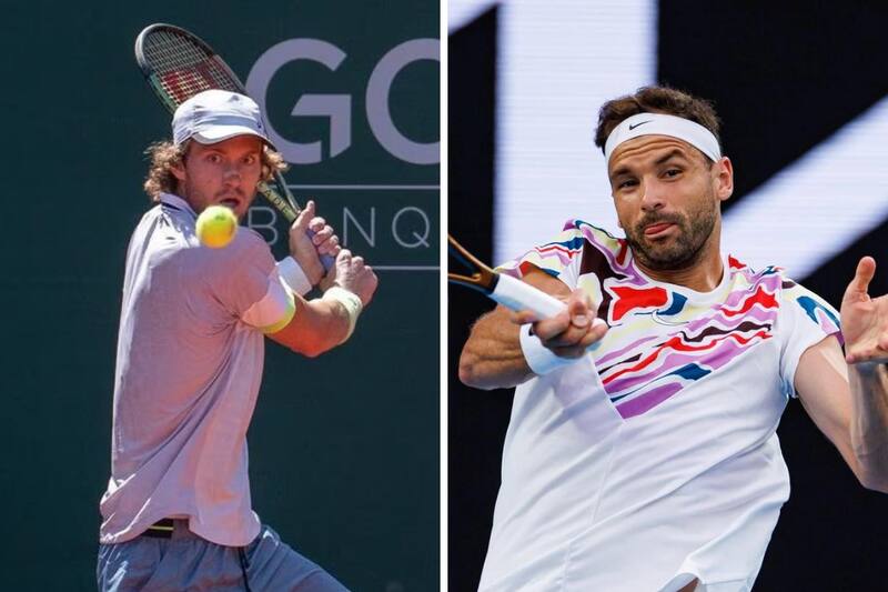 Nicolás Jarry y Grigor Dimitrov.