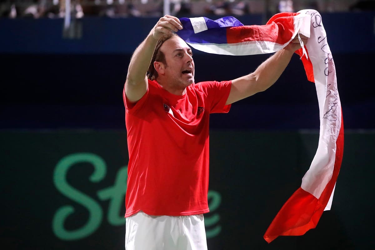Ya lleva 30 años representando a Chile en Copa Davis. Primero como jugador y, desde 2013, como capitán. Agencia Aton