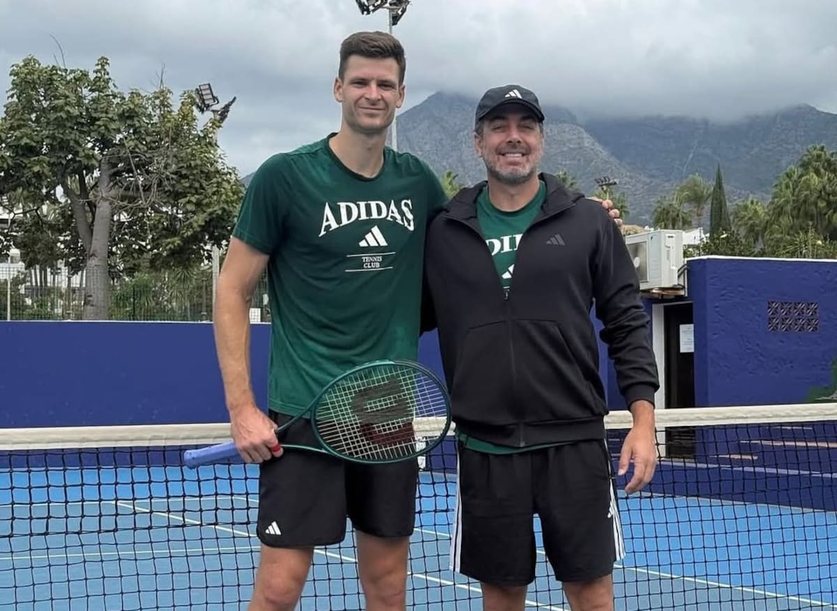 Trabajó hasta principios de año con el polaco Hubert Hurkacz. Foto: @hubihurkacz.