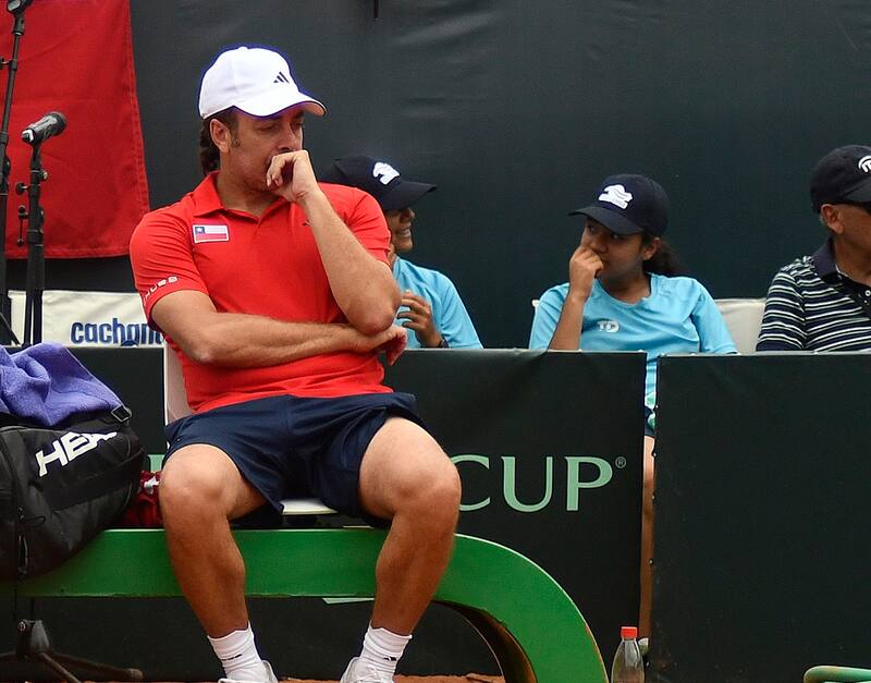 Massú tiene mucho que meditar de aquí a la serie por Copa Davis. Agencia Aton.