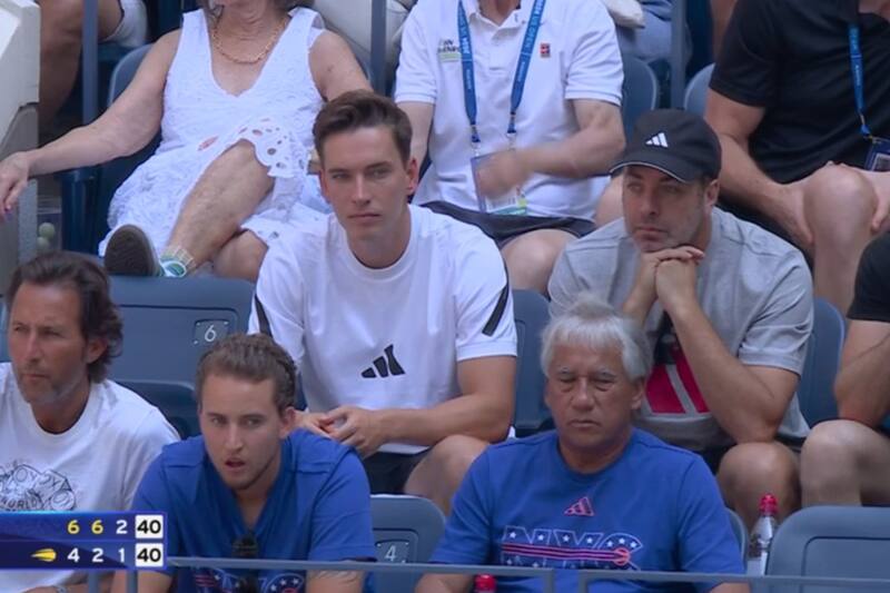 Nicolás Massú estuvo presente en el box de Dominic Thiem ante Ben Shelton por la primera ronda del US Open.