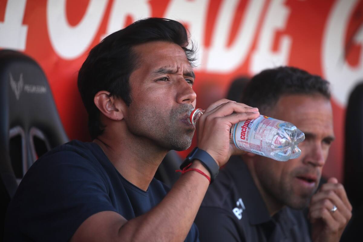, entrenador de la Universidad Católica. Foto: Agencia Aton.