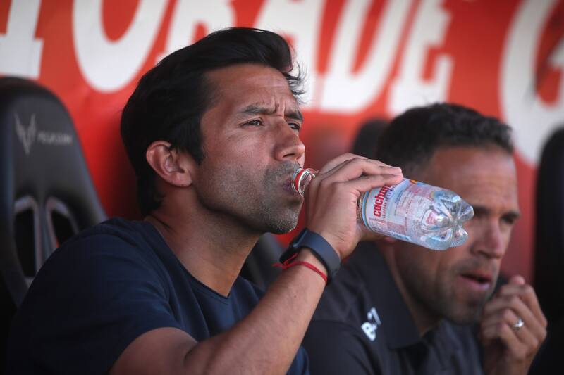 , entrenador de la Universidad Católica. Foto: Agencia Aton.